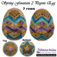 Tutorial 07 rows - Spring Fountain 2 Peyote Egg incl. Basic Tutorial (download link per e-mail) - NEW format