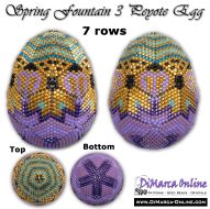 Tutorial 07 rows - Spring Fountain 3 Peyote Egg incl. Basic Tutorial (download link per e-mail) - NEW format