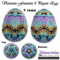Tutorial 07 rows - Victorian Fountain 4 Peyote Egg incl. Basic Tutorial (download link per e-mail) - NEW format
