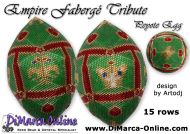 Tutorial 15 rows - Empire Faberge Tribute Peyote Egg incl. Basic Tutorial (download link per e-mail)
