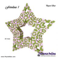 Tutorial 18 rows - Frivolous 1 - 3D Peyote Star + Basic Tutorial Little 3D Peyote Star (download link per e-mail)
