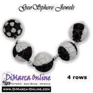 Tutorial 04 rows - GeoSphere Jewels (5 x) Peyote Balls incl. Basic Tutorial (download link per e-mail)