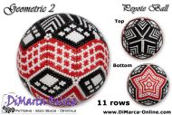 Tutorial 11 rows - Geometric 2 Peyote Ball incl. Basic Tutorial (download link per e-mail)