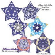 Tutorial 15 - 21 rows - HNY 2018-2019 All Stars 3D Peyote Star + Basic Tutorial Little 3D Peyote Star (download link per e-mail)