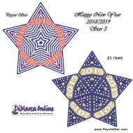 Tutorial 21 rows - HNY 2018-2019 Star 3 - 3D Peyote Star + Basic Tutorial Little 3D Peyote Star (download link per e-mail)