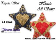 Tutorial 11 rows - Hearts All Stars 3D Peyote Star + Basic Tutorial Little 3D Peyote Star (download link per e-mail)