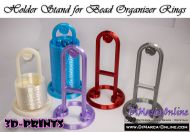 Holder Stand for Bead Organizer Rings
