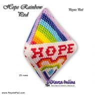 Tutorial 25 rows - Hope Rainbow - 3D Peyote Pod + Basic Tutorial (download link per e-mail)