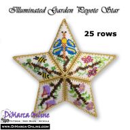 Tutorial 25 rows - Illuminated Garden 3D Peyote Star + Basic Tutorial (download link per e-mail)