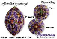 Tutorial 11 rows - Jewelled Faberge Peyote Egg incl. Basic Tutorial (download link per e-mail)