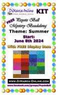 * Peyote Ball Beadalong Kit * June 2024 - Summer Peyote Ball - with FREE Display Base