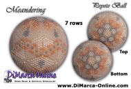 Tutorial 07 rows - Meandering Peyote Ball incl. Basic Tutorial (download link per e-mail)
