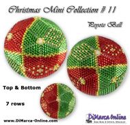 Tutorial 07 rows - Christmas Mini 11 Peyote Ball incl. Basic Tutorial (download link per e-mail)