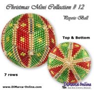 Tutorial 07 rows - Christmas Mini 12 Peyote Ball incl. Basic Tutorial (download link per e-mail)