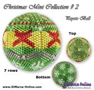 Tutorial 07 rows - Christmas Mini 2 Peyote Ball incl. Basic Tutorial (download link per e-mail)