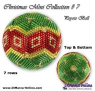 Tutorial 07 rows - Christmas Mini 7 Peyote Ball incl. Basic Tutorial (download link per e-mail)