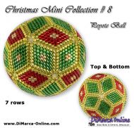 Tutorial 07 rows - Christmas Mini 8 Peyote Ball incl. Basic Tutorial (download link per e-mail)