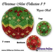 Tutorial 07 rows - Christmas Mini 9 Peyote Ball incl. Basic Tutorial (download link per e-mail)