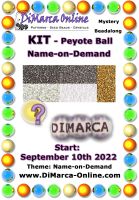 * Peyote Ball Beadalong KIT * September 2022 - Name-On-Demand Peyote Ball 