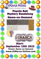 * Peyote Ball Beadalong PATTERN * September 2022 - Name-On-Demand Peyote Ball Pattern