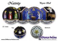 Tutorial 15 rows - Nativity Peyote Ball incl. Basic Tutorial (download link per e-mail)