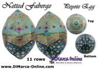 Tutorial 11 rows - Netted Faberge Peyote Egg incl. Basic Tutorial (download link per e-mail)