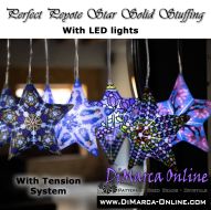 Perfect 3D Peyote Star Solid Stuffing KIT with LED Lights 