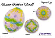 Tutorial 07 rows - Easter Ribbon Peyote Egg incl. Basic Tutorial (download link per e-mail)