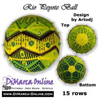 Tutorial 15 rows - Rio Peyote Ball incl. Basic Tutorial (download link per e-mail)