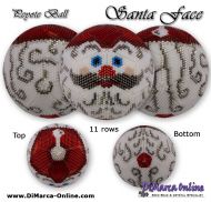 Tutorial 11 rows - Santa's Face Peyote Ball incl. Basic Tutorial (download link per e-mail)