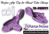 Perfect Flip Top & Bead Tube Scoop - 3 x