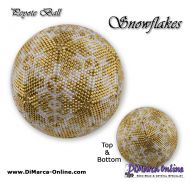 Tutorial 11 rows - Snowflakes Peyote Ball incl. Basic Tutorial (download link per e-mail)