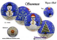 Tutorial 11 rows - Snowmen Peyote Ball incl. Basic Tutorial (download link per e-mail)