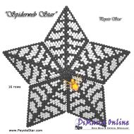 Tutorial 16 rows - Spider Web 3D Peyote Star + Basic Tutorial Little 3D Peyote Star (download link per e-mail)