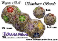 Tutorial 15 rows - Starburst Bevels Peyote Ball incl. Basic Tutorial (download link per e-mail)