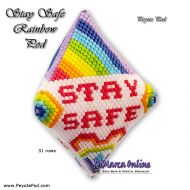 Tutorial 31 rows - Stay Safe Rainbow - 3D Peyote Pod + Basic Tutorial (download link per e-mail)