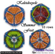 Tutorial 10 rows - Summer Fruit Kaleidocycle incl. Basic Tutorial (download link per e-mail) - NEW format