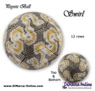 Tutorial 12 rows - Swirl Peyote Ball incl. Basic Tutorial (download link per e-mail)