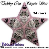Tutorial 24 rows - Tabby Cat 3D Peyote Star + Basic Tutorial Little 3D Peyote Star (download link per e-mail)