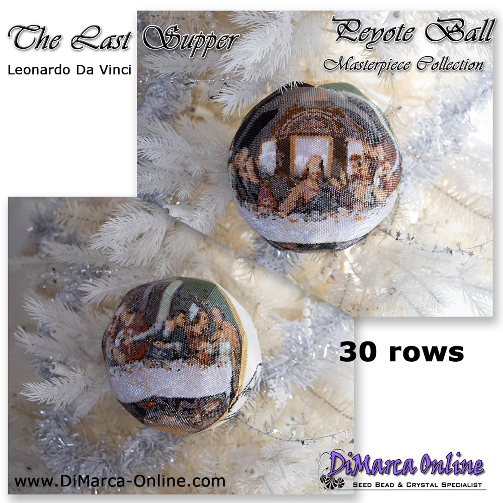 Tutorial 30 rows Leonardo Da Vinci The Last Supper Peyote Ball