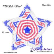 Tutorial 23 rows - USA Star 3D Peyote Star + Basic Tutorial Little 3D Peyote Star (download link per e-mail)