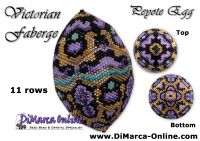 Tutorial 11 rows - Victorian Faberge Peyote Egg incl. Basic Tutorial (download link per e-mail)