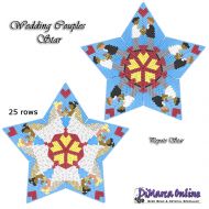 Tutorial 25 rows - Wedding Couples 2 x - 3D Peyote Star + Basic Tutorial Little 3D Peyote Star (download link per e-mail)