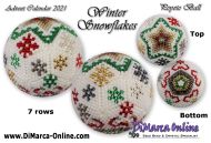 Tutorial 07 rows - Winter Snowflakes Peyote Ball incl. Basic Tutorial (download link per e-mail)