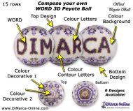 Compose-Your-Own Modular Word 3D Peyote Ball