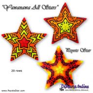 Tutorial 20 rows - Yawanawa All Stars - 3D Peyote Star + Basic Tutorial (download link per e-mail)