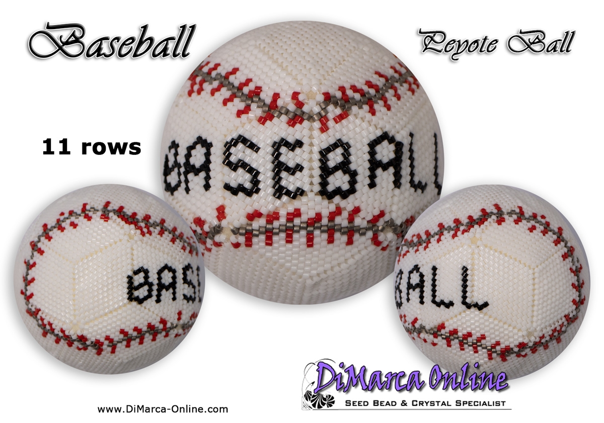 Tutorial 11 rows - Baseball Peyote Ball incl