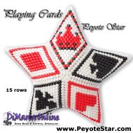 Tutorial 15 rows - Playing Cards 3D Peyote Star + Basic Tutorial (download link per e-mail)