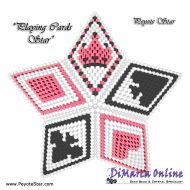 Tutorial 15 rows - Playing Cards 3D Peyote Star + Basic Tutorial Little 3D Peyote Star (download link per e-mail)