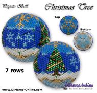 Tutorial 07 rows - Christmas Tree Peyote Ball incl. Basic Tutorial (download link per e-mail)